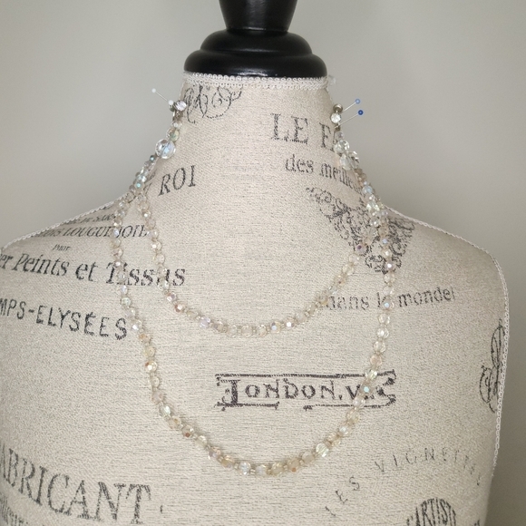 40s Austrian Crystal Earrings Antique - Picture 5 of 5